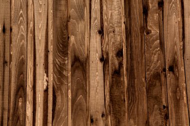 Koyu ahşap doku. Ahşap kahverengi doku. Arka plan eski panelleri. Retro ahşap masa. Rustik arka plan. Vintage renkli yüzey.