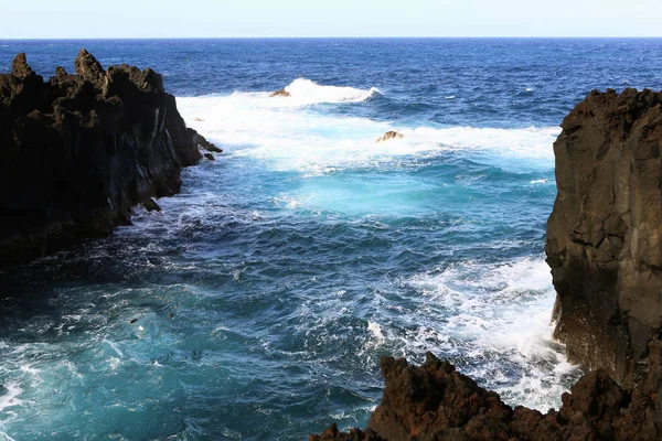 Hermosos Paisajes Azores Portugal Naturaleza Tropical Isla Sao Miguel Azores — Foto de Stock