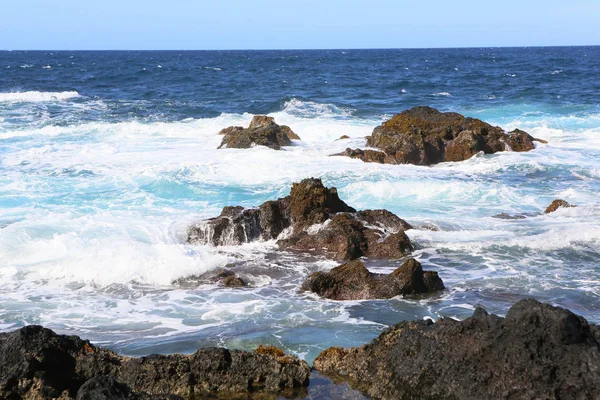 Пейзажи Азорских Островах Португалии Тропическая Природа Острове Сан Мигель — стоковое фото