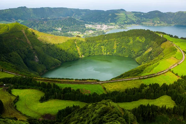 Beaux Paysages Aux Açores Portugal Nature Tropicale Dans Île Sao — Photo