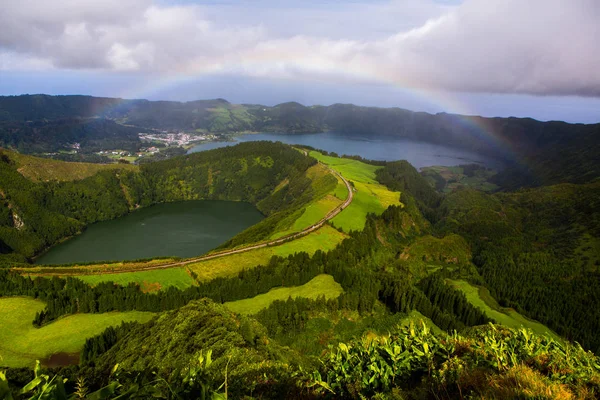 Beaux Paysages Aux Açores Portugal Nature Tropicale Dans Île Sao — Photo