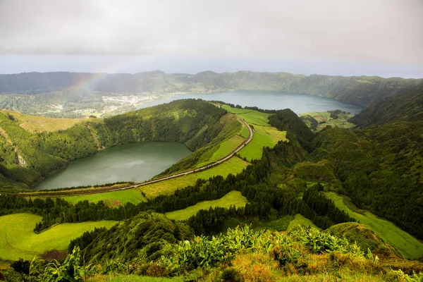 Beaux Paysages Aux Açores Portugal Nature Tropicale Dans Île Sao — Photo