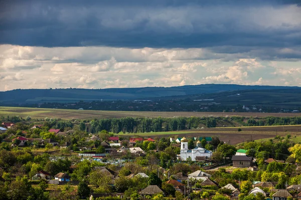 Prachtig Zomers Landschap Republiek Moldavië Groen Landschap Lente Natuur Park — Stockfoto