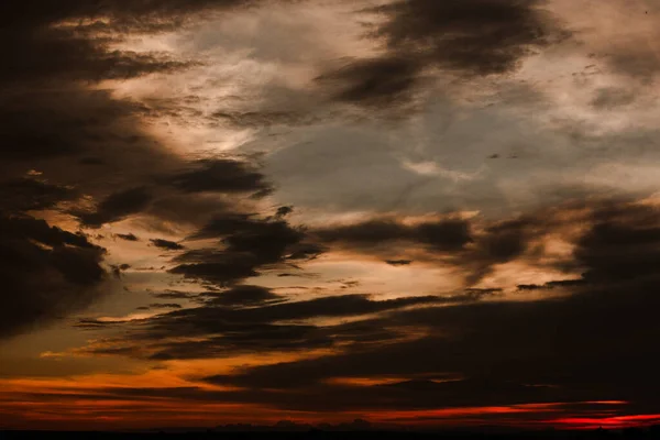 Bunt Bewölkter Himmel Bei Sonnenuntergang Himmel Textur Abstrakte Natur Hintergrund — Stockfoto