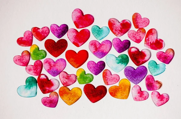 Λάβαρο Του Αγίου Βαλεντίνου Καρδιές Αγαπάει Την Καρδιά Ημέρα Του — Φωτογραφία Αρχείου