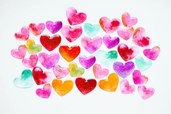 Love Valentine Banner Hearts Lovers Heart Concept Valentines Day Hearts — Stock Photo, Image