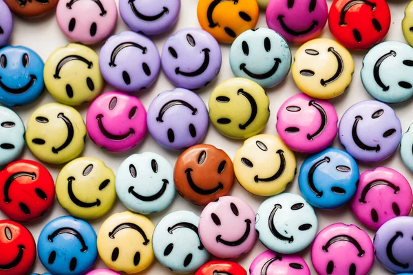 Happy Smiley Emoticon Face Icône Souriante — Photo
