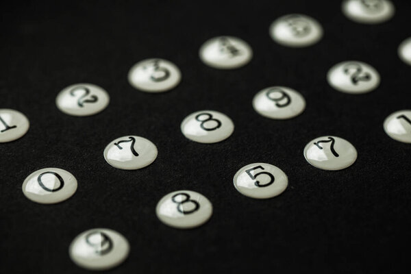 Background of numbers. from zero to nine. Seamless texture with Color. Mathematic backdrop. Random. maths symbols. Numerical figures