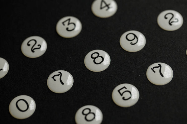 Background of numbers. from zero to nine. Seamless texture with Color. Mathematic backdrop. Random. maths symbols. Numerical figures