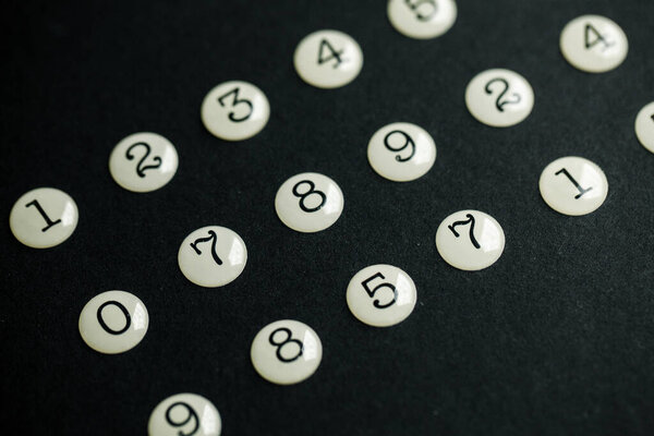 Background of numbers. from zero to nine. Seamless texture with Color. Mathematic backdrop. Random. maths symbols. Numerical figures