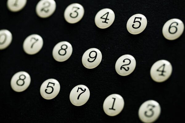 Background of numbers. from zero to nine. Seamless texture with Color. Mathematic backdrop. Random. maths symbols. Numerical figures