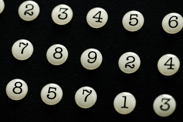 Background of numbers. from zero to nine. Seamless texture with Color. Mathematic backdrop. Random. maths symbols. Numerical figures