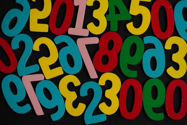 Ιστορικό Αριθμών Από Μηδέν Στο Εννέα Απρόσκοπτη Υφή Χρώμα Μαθηματικό — Φωτογραφία Αρχείου