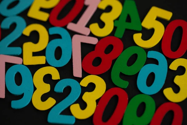 Background Numbers Zero Nine Seamless Texture Color Mathematic Backdrop Random — Stock Photo, Image