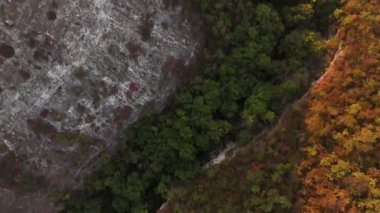 Moldova Cumhuriyeti 'ndeki Sahra Manastırı' nın panoraması insansız hava aracı ile çekildi. Doğu Avrupa 'nın güzel doğası.