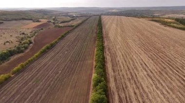 Moldova Cumhuriyeti 'ndeki manzara ve kırsal bölgelerin Hava Aracı Fotoğrafları