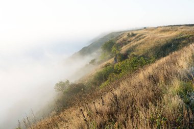 Moldova Cumhuriyeti 'nin Manzarası Sabah Sisi, Puslu Kırsal Görüş