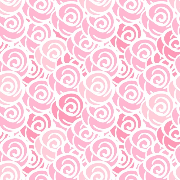 Rose flores sin costuras digital dibujado a mano patrón de tinta. Póster con diferentes garabatos para tela, envoltura, decoración, tarjeta de felicitación, textiles o diseño de ropa de camiseta — Vector de stock
