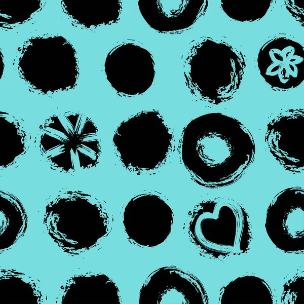 Dikişsiz soyut çiçek desen fırça darbesiyle bırakır ve pembe çiçekler