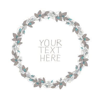 vektör çerçeve çiçek