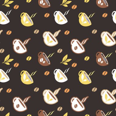 Retro tarzı seamless modeli su bardağı