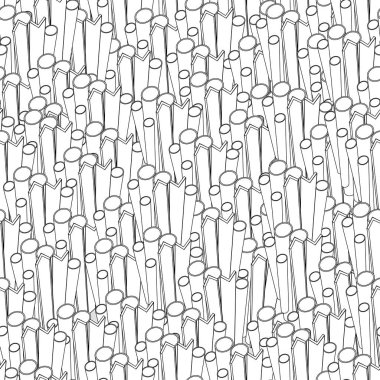 Vektör siyah ve whitte sorunsuz arka plan. Metal haddeleme, boru üretimi, kanal. EPS-8 illüstrasyon