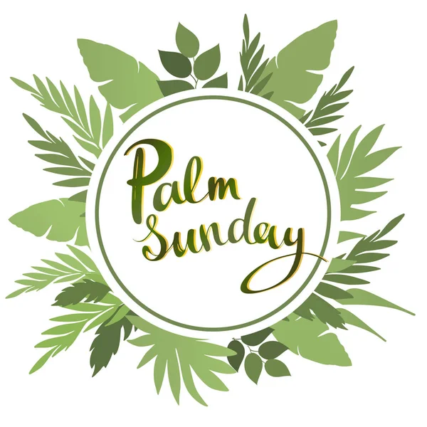 Palm Sunday lettering card. quote to design greeting card, poster, banner, printable wall art, t-shirt and other, illustration