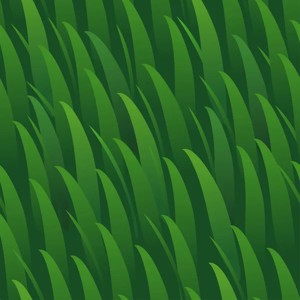 Vector seamless cartoon grass green — Stock Vector
