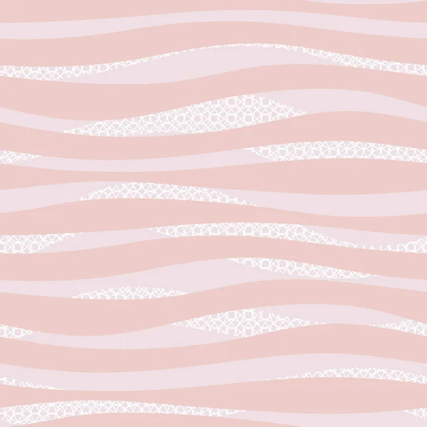 Sömlösa abstrakta vågor på ett spets rutnät — Stock vektor