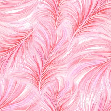 Beyaz arka planda kırmızı-pembe tüylü kusursuz suluboya dokusu