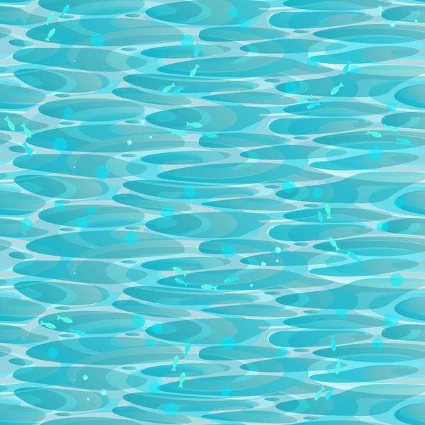 Vector aqua fondo con agua de mar azul representado en él . — Vector de stock