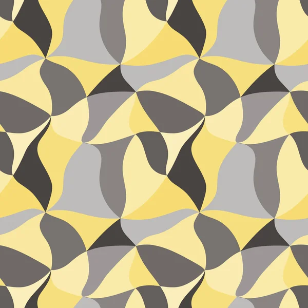 Vector negro-gris-amarillo fondo abstracto de triángulos irregulares — Archivo Imágenes Vectoriales