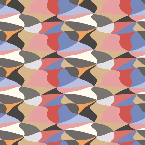 Fondo abstracto multicolor vectorial con triángulos lisos. Moderno, 60 años — Vector de stock