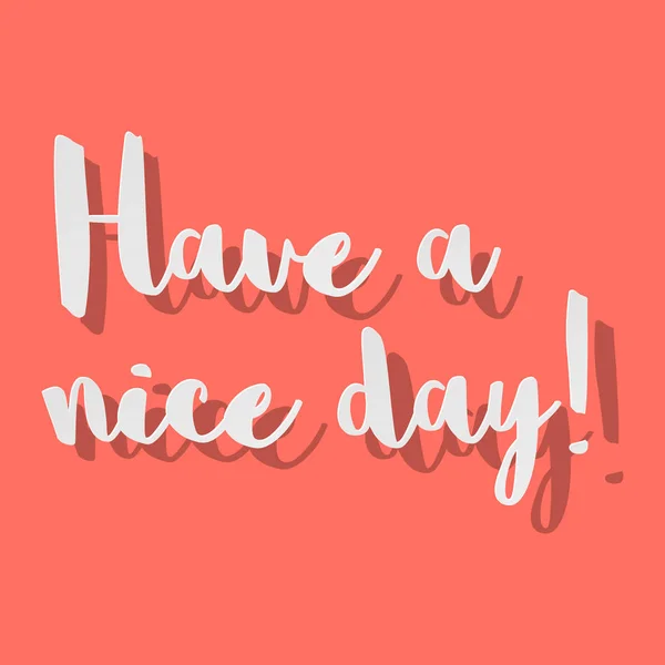 Have a nice day vector Postcard