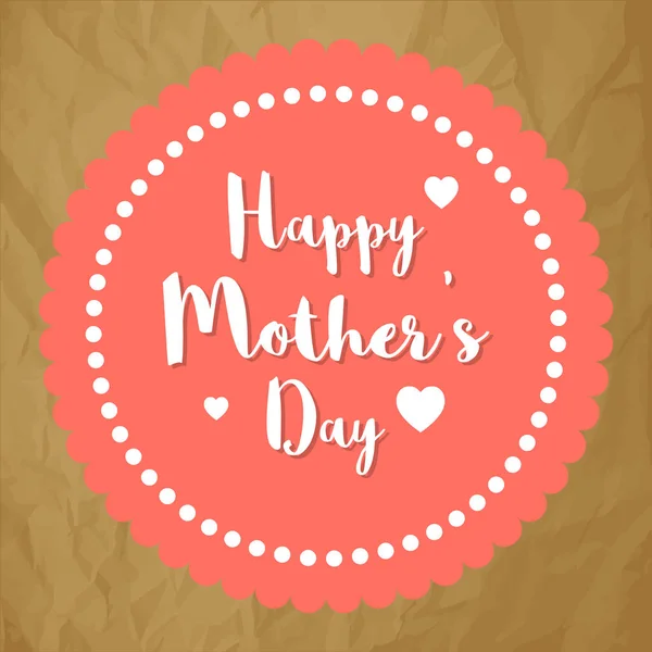 Feliz Dia Das Mães Ilustração Vetorial Cartão Postal — Vetor de Stock