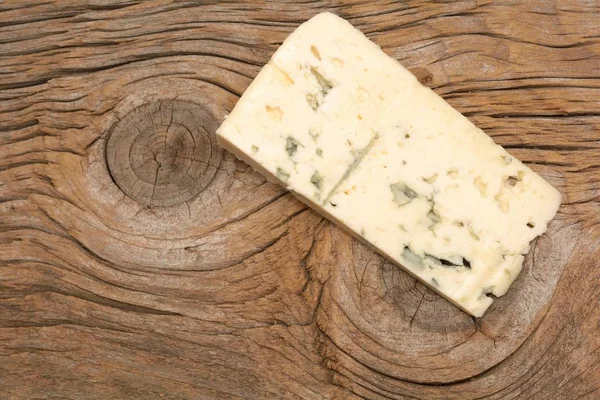 Fromage Bleu Sur Planche Bois — Photo