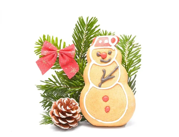 Christmas Gingerbread Cookies Christmas Tree Figurine — Stock Photo, Image