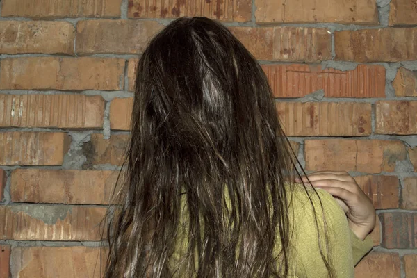 Βρεγμένα μαλλιά — Φωτογραφία Αρχείου