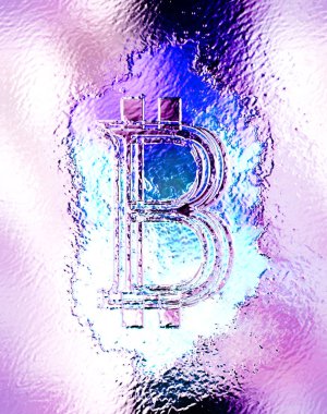 Bitcoin kripto para birimi konsepti, grafik kolajı, metal etkisi.