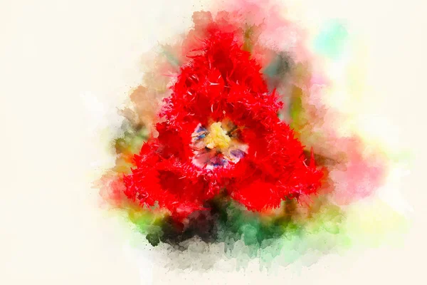 Abstrakta dekorativa collage med tulip blomma motiv. — Stockfoto