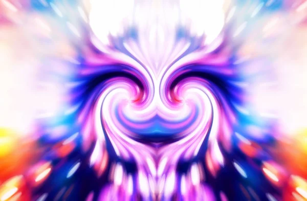 Frau göttliche Energie Doppelspirale abstraktes Symbol — Stockfoto