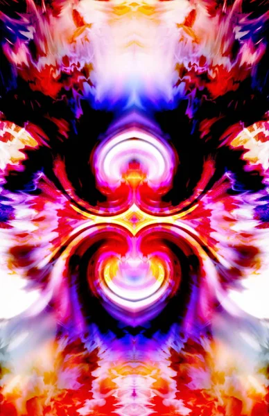 Collage gráfico abstracto del símbolo del corazón sagrado . — Foto de Stock