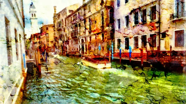 Paisaje Romántico Venecia Italia Pintura Informática — Foto de Stock