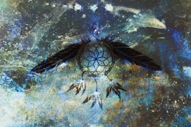 düş kapanı, tüyler ve süsler, Hint spiri.