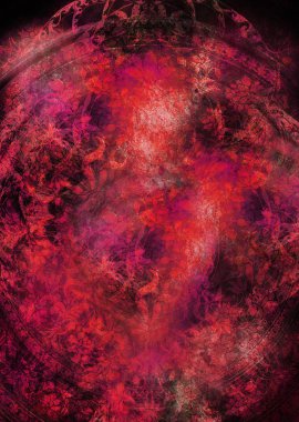 renkli süs yapısı, çiçek süsleme arka plan. Mor renk.