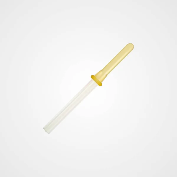 Realistische geïsoleerde pipet. Vector eps10. — Stockvector