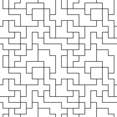 siyah-beyaz arka plan ile karmaşık bir labirent. seamless modeli. vektör çizim.