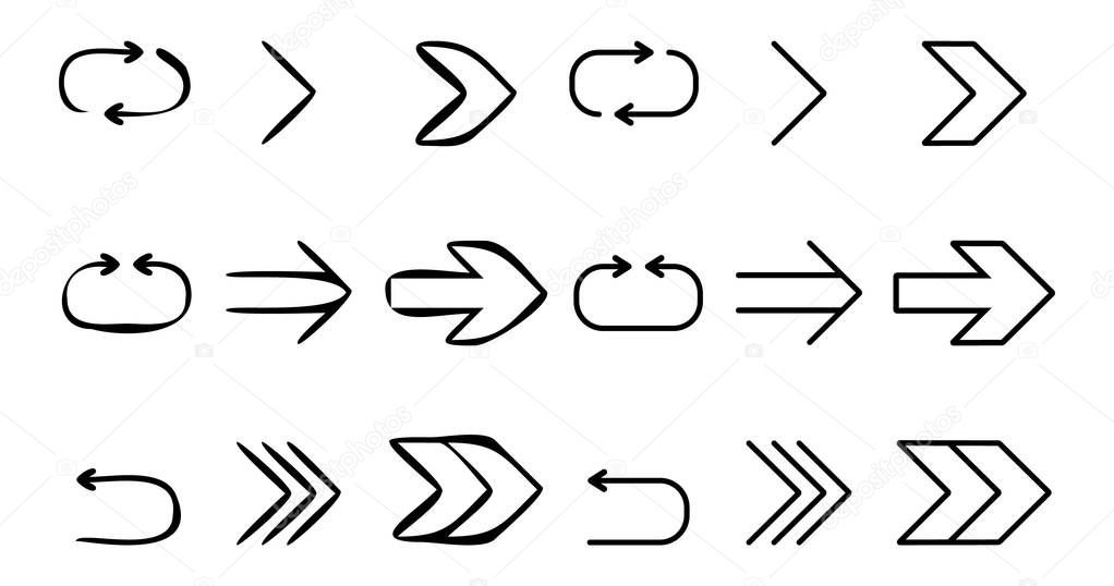 Arrow Icon vector Set