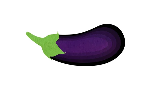 Hand getrokken set van groenten, aquarel schilderen. aubergine. Vector illustratie eps10. — Stockvector