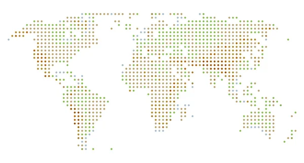 Ponto de mapa do mundo. Abstrato colorido mapa do mundo de fundo. Vetor eps10 — Vetor de Stock